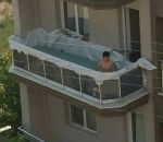balcon piscine Le balcon va t-il résister au poids de l'eau ?