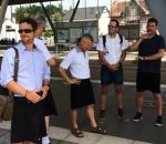 chaleur canicule  Conducteurs de bus en jupe (Nantes)