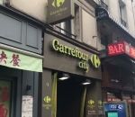 magasin Un homme énervé dans un Carrefour City à cause des frigos en panne (Paris)