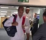 tennis wimbledon Rafael Nadal se cogne la tête