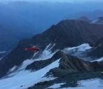 montagne crash Crash d'un hélicoptère pendant une opération de sauvetage (Grossglockner)