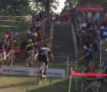 escalier velo cyclo-cross Le cycliste Sven Nys assure le spectacle
