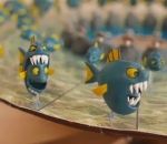 3d illusion manger Zootrope 3D avec des poissons