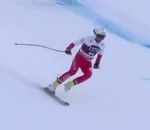 descente ski Le skieur Pawel Babicki finit sa descente sur un ski (Bormio)