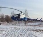 crash helicoptere decollage Crash d'un hélicoptère au décollage