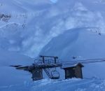 avalanche neige montagne Déclenchement d'une avalanche à La Clusaz