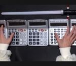 calculatrice wars La musique de Star Wars avec 5 calculatrices
