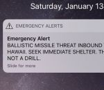 alerte Une fausse alerte au missile balistique à Hawaï 