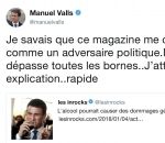twitter Quand les Inrocks illustre un article sur l'alcool avec une photo de Manuel Valls