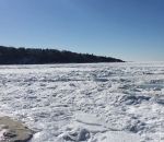 glace gel L'océan Atlantique gelé (Massachusetts)