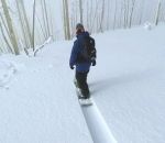 neige descente Snowboard dans la poudreuse (Colorado)