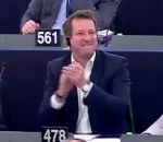 europeen vote L'explosion de joie de Yannick Jadot après l'interdiction de la pêche électrique