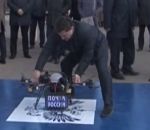 crash fail Inauguration publique du premier drone postal russe (Fail)