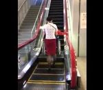 escalier mecanique Un escalator adapté aux fauteuils roulants (Japon)