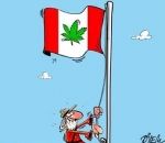 drapeau Le Canada va légaliser le cannabis