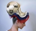 football ballon Coiffure spéciale Coupe du Monde