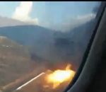 pov avion Crash d'un avion filmé par un passager