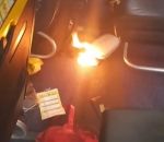feu explosion Une batterie externe prend feu dans un avion RyanAir (Barcelone)