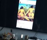 like fesses Grillé par sa copine en train de liker des photos de culs sur Instagram