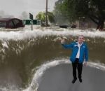 inondation ouragan Simulation d'inondation en 3D sur The Weather Channel