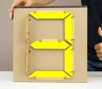 7 carton fabrication Un afficheur 7 segments en carton