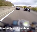 voiture poursuite moto Les gendarmes déterminent la vitesse d'une moto après une course-poursuite postée sur YouTube