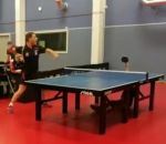 ping-pong raquette Le point le plus chanceux en tennis de table