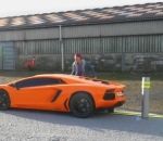 perspective voiture Un jeune homme et sa Lamborghini