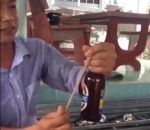 main fail Décapsuler une bière avec une baguette (Fail)