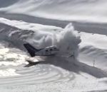 neige Un avion rate son atterrissage (Courchevel)