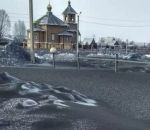 noir Neige noire en Russie
