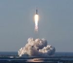 fusee espace Récupération réussie des 3 boosters de Falcon Heavy