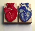 coeur dessin Dessiner un coeur avec deux tampons