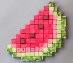 pixel fruit Pastèque Pixel