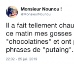 twitter chocolatine Canicule dans le Nord