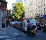 embouteillage moto Circulation de deux roues rue Lally-Tollendal (Paris)