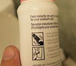 utilisation deodorant Sensation instantanée