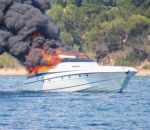 bateau yacht Incendie d'un yacht loué par Gims