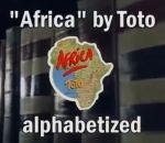 mot parole La chanson « Africa » par ordre alphabétique