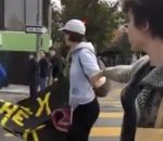 embouteillage Homme en colère vs Activistes d'Extinction Rebellion (Canada)
