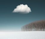 nuage arbre Paysage minimal