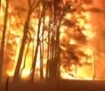 feu incendie australie Rapidité de propagation d'un incendie (Australie)