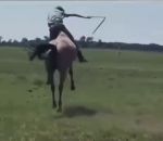 cavalier debourrage Faire un 360° à cheval