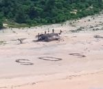 sos plage Trois naufragés sauvés grâce à leur « SOS »