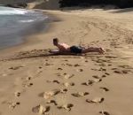 saut dune Surfer du sable à la mer