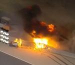 crash explosion voiture Explosion de la voiture de Romain Grosjean