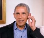 fond trucage Interview d'Obama réalisée sur fond vert