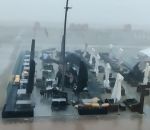 tempete orage Des terrasses s'envolent à La Panne (Belgique)