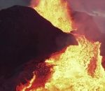 volcan lave Drone vs Volcan Fagradalsfjall