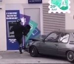 attaque voiture Attaque d'un distributeur avec une Peugeot 205